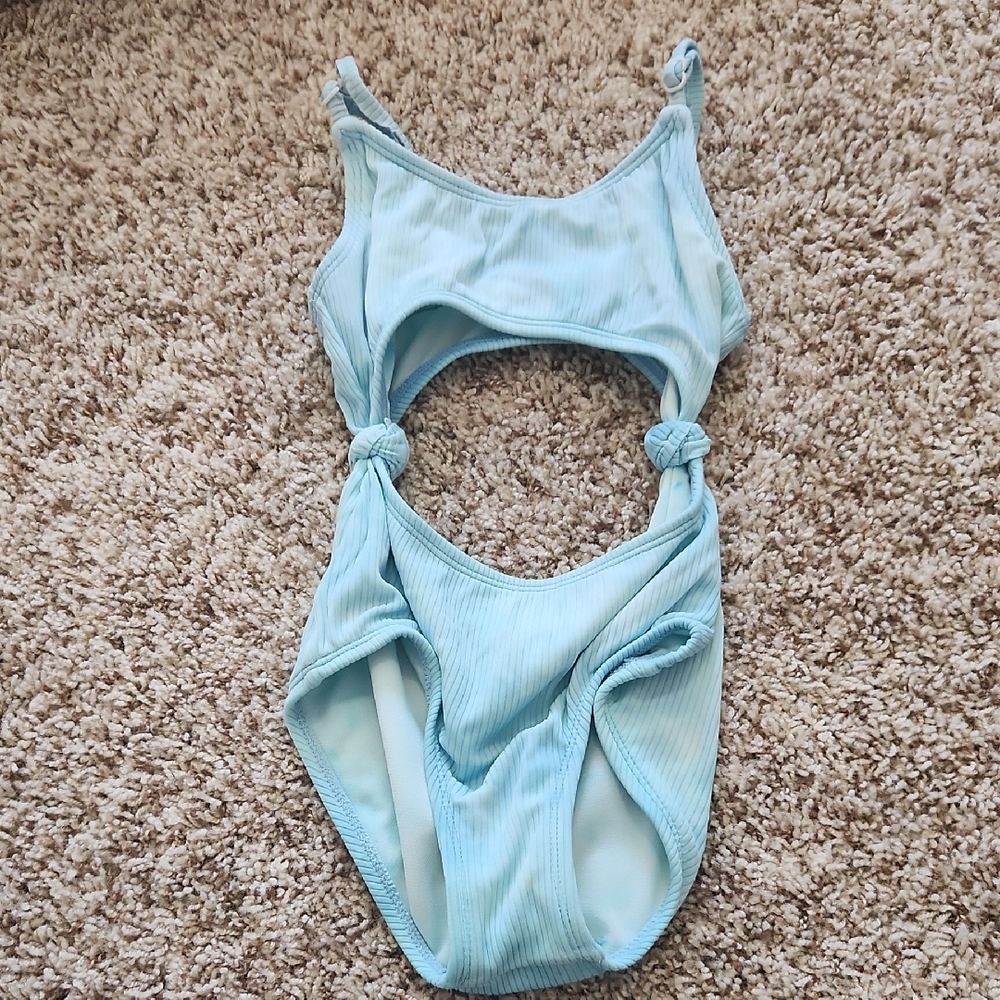 Art Class Light Blue Kids Swim One Piece